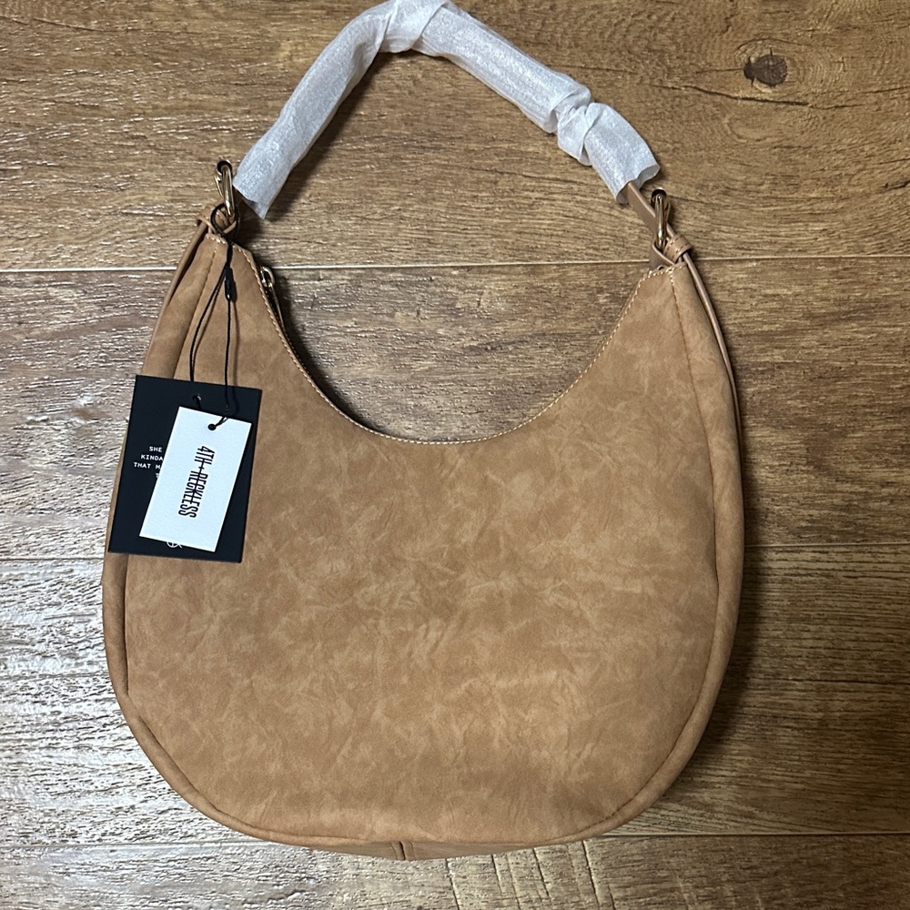 Elegant Tan Hobo Bag